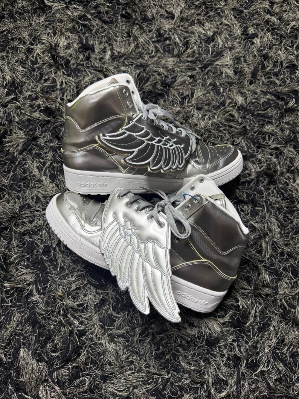Adidas x Jeremy Scott silver Metallica 1.0